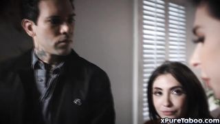 Stepsis crashes wedding and fucks groom