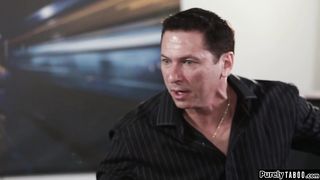 Stepdaughter sucks stepdad whos on phone