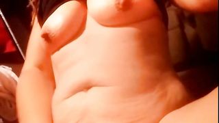 my chubby stepmom fingering her juicy pussy