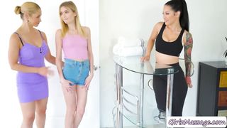 Lesbian threesome with Sarah and Mackenzie