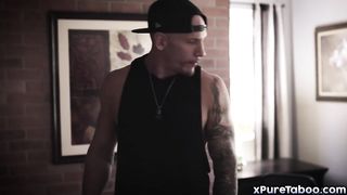 Broke college girl gives up her body to repo man