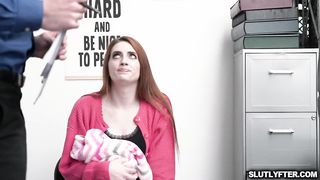 Aria Carson stealing and gets caught