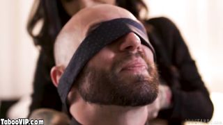 Inked MILF surprises hubby with a teen