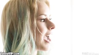 Inked MILF surprises hubby with a teen