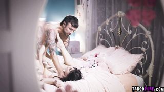 Chad is rough on teen Alison Rey