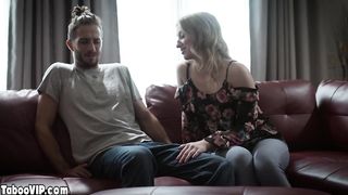 Aunty kicks nephew out unless he fucks