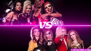 Sexy Lesbian rockstars rock you like a hurricane