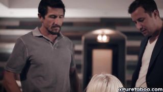 Teen gets DP 3some with dad and teacher