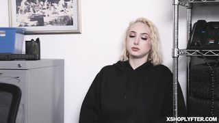 Detained Skylar fucked over the office table