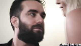 Frustrated lady dominates lover in a role play sex