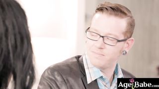 Sexy grandma 3some with grand dauther and fiance