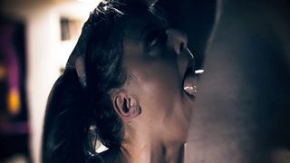 Sexy teen Gia Derza getting face fucked