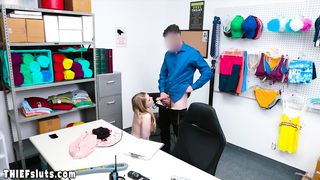 Frightened teen thief punish fucked