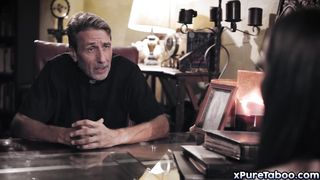 Teen bride confess to a horny priest