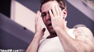 Mommy teaches teen how to fuck old dude