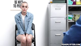 Security officer pounding a tight pussy