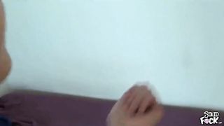 Fit teen with tiny boobs getting fucked