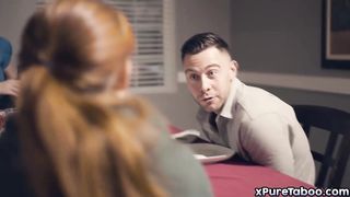 Teen fucked by all members in family