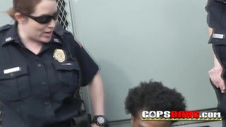 Taken a black criminal into custody