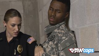 Earning freedom by fucking two MILFs.