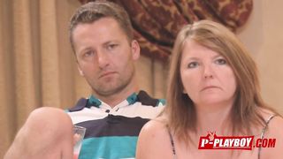 A big bed full of naked swinger couples