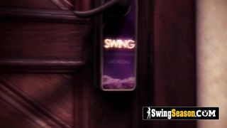 Swingers having a messy and wild orgy