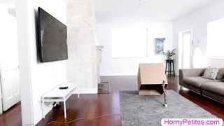 Petite thief Ava Eden gets caught and fucked