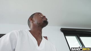 Massaged busty stepdaughter turn into creampie