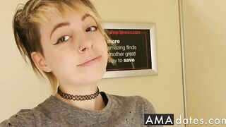 Touching myself in a busy dressing room