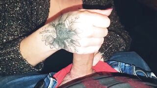 Sucking a thick cock in the office