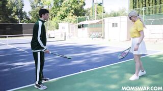 Stepmom Serving Balls