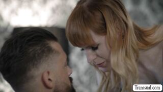 Redhead Tgirl Lianna gets analed in motel