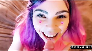 My teen step-sister sucking cock in snapchat