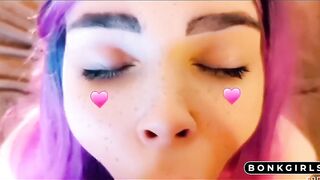 My teen step-sister sucking cock in snapchat