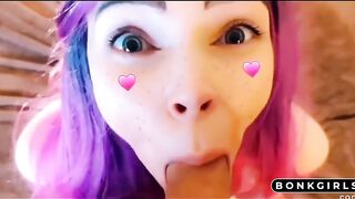 My teen step-sister sucking cock in snapchat