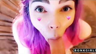 My teen step-sister sucking cock in snapchat