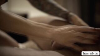 Redhead stepmom lets stepson fuck her ass