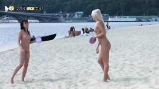 This gorgeous nudist is completely nude