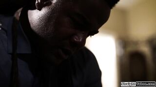 Stepdad fucks stepdaughter while tied up