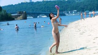 An adorable nudist girls