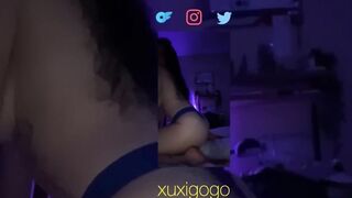 XuxiGoGo suck and fuck big black cock