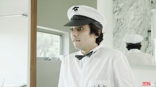 Cheating wife sneaking sex with milkman