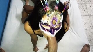 skinny rich lesbian sucks my penis while her vagina sucks