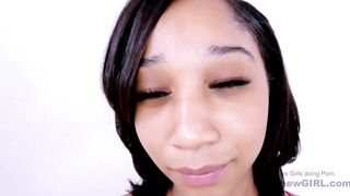 Horny girl loves feeling long cock deepthroat