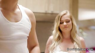 Married blonde wife cheating on hubby