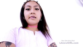 Asian Teen Model pussyfucked by big cock