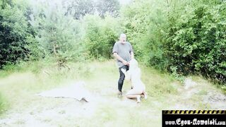 Pregnant fucked on the beach