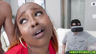 Bored Destiny Mira play with her pussy