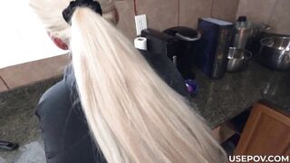 Stepmom Prepping for the Halloween Party