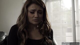 Boss anal fucks his big tits babysitter